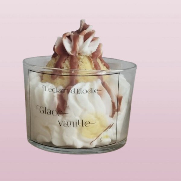 Leclat dElodie bougie gourmande glace vanille 600