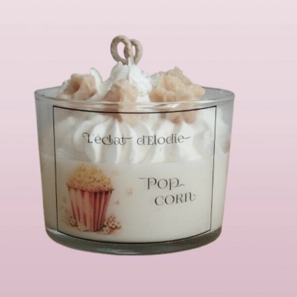 Leclat dElodie bougie gourmande pop corn 600